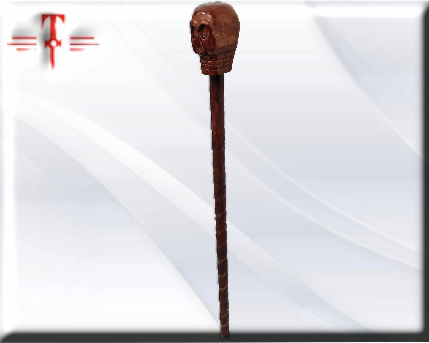 Eggun trägt Stab mit Totenkopf, Santeria, Palo Mayombe, Voodoo