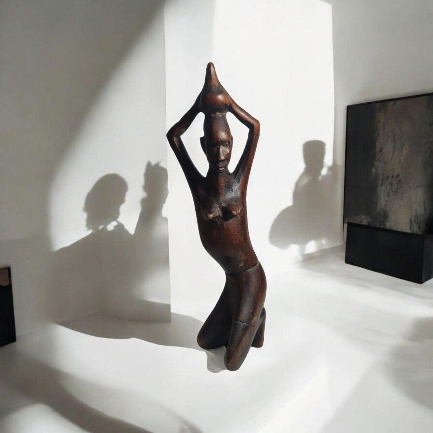 estatuillas  mujer africana , arte y decoración africana