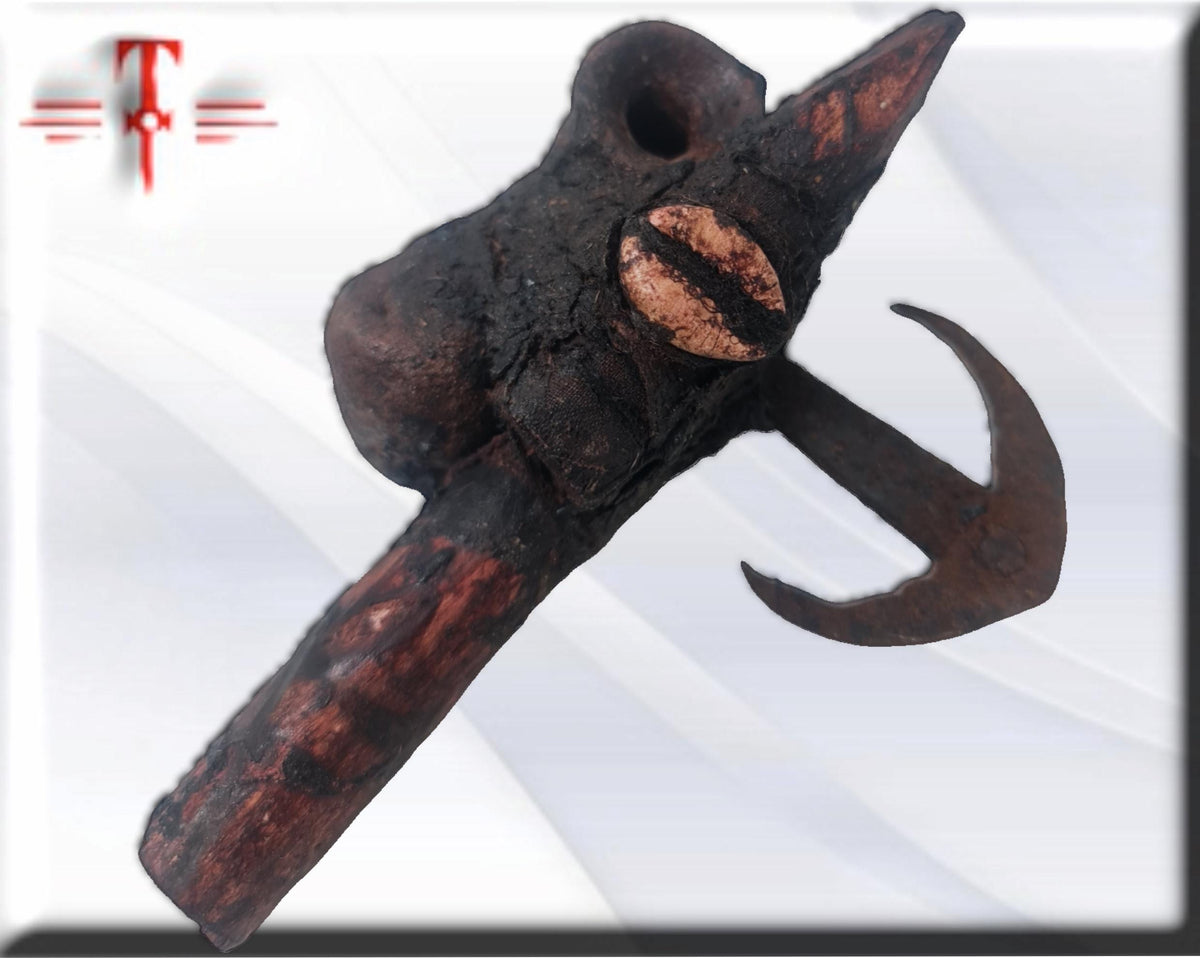 Heviesso Power Axe Fetisch, Shango, Schutz, Evolution, Spiritualität, Originalprodukt aus Benin