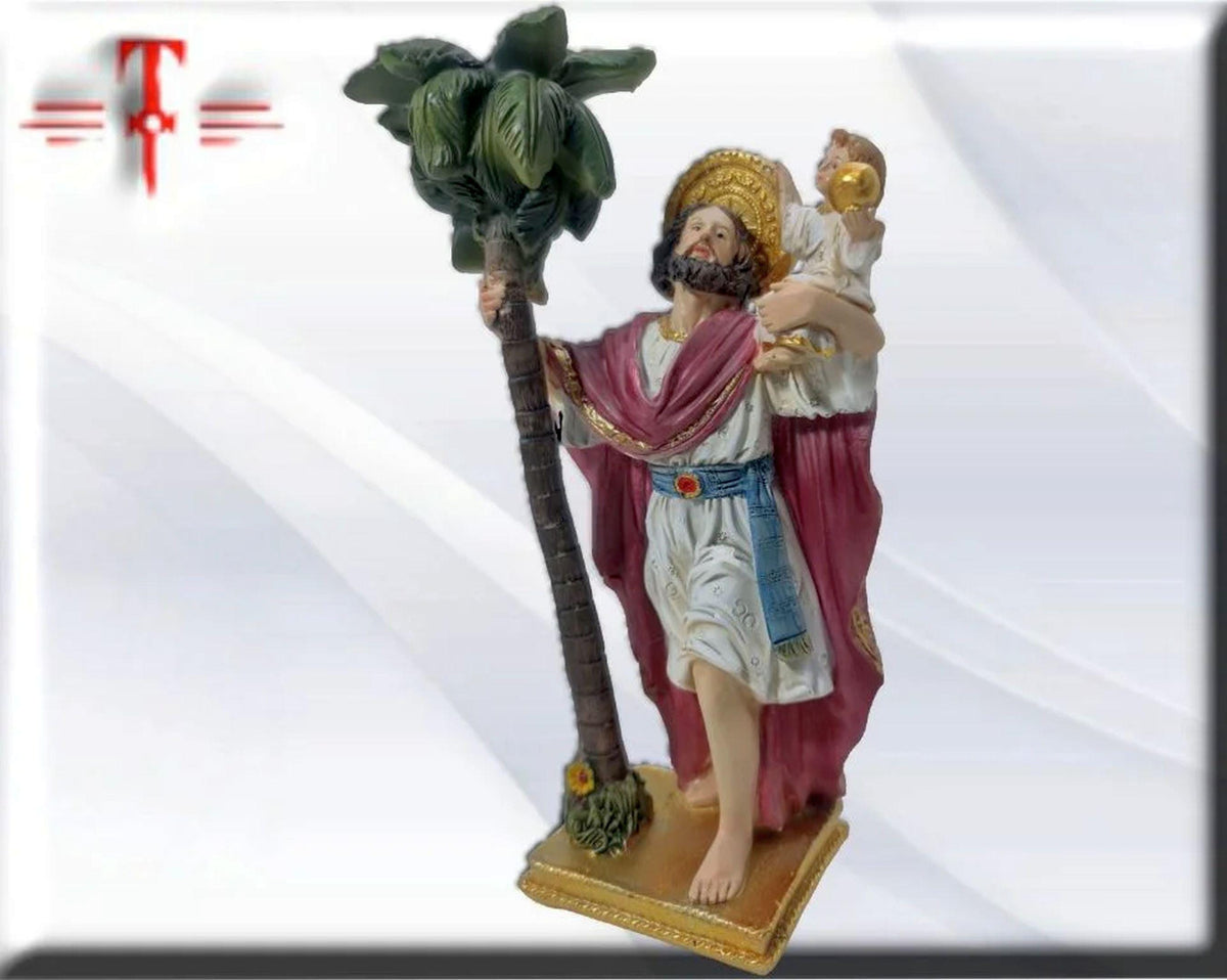 San Cristobal bajo Palmera , Santos y Vírgenes católicos , productos Religiosos