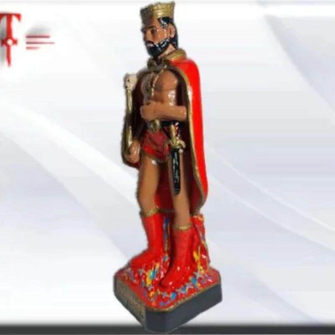 Statue, Figur, Exu, König der 7 Kreuzungen, Kimbisa, Umbanda, Candomblé