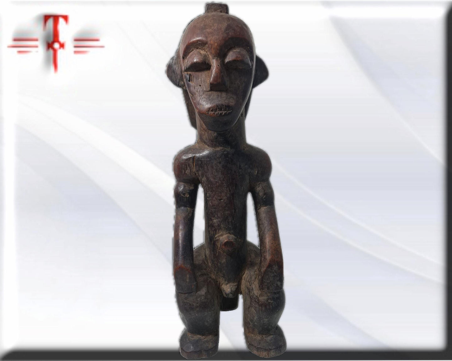 Afrikanischer Fetisch Kongo Tribal, Afrikanische Kunst, Kunstgalerie, Handgefertigt
