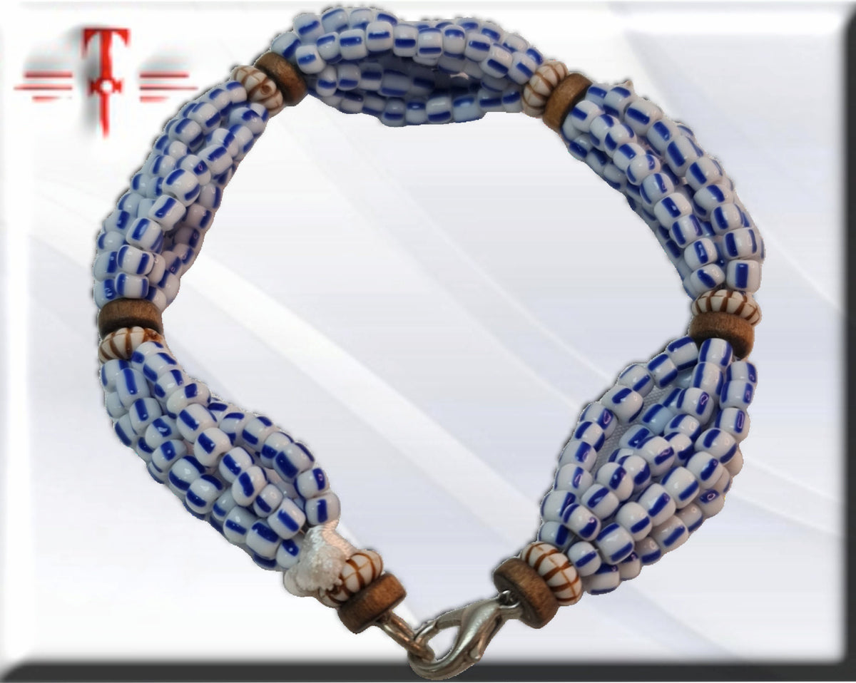 Ildé Orisha Babalú Ayé, Streitkolben, Armband, Santeria-Armband, Heiligenschmuck