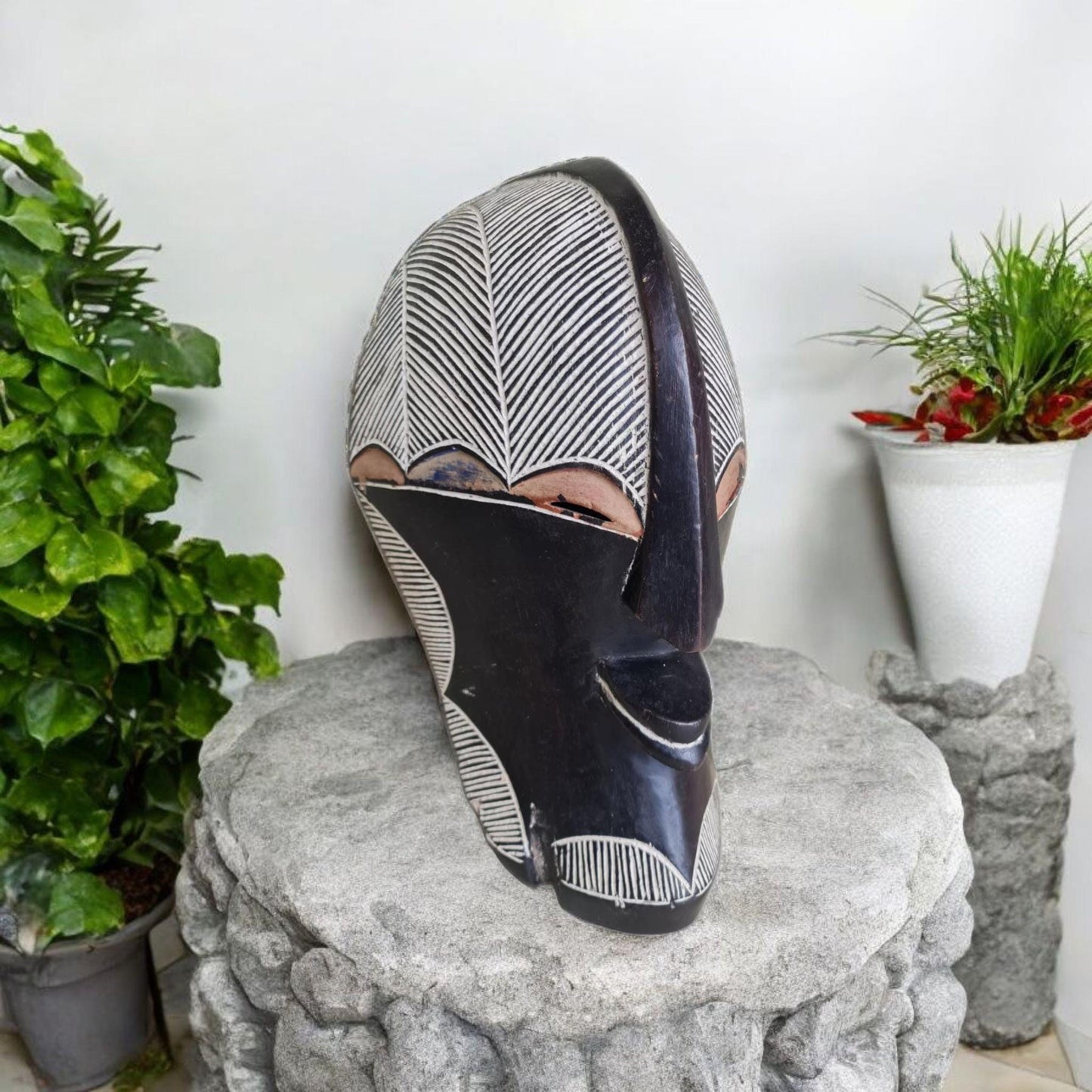 Antike Songye-Maske, Kongo, afrikanische Kunst, Galerie für afrikanische Kunst