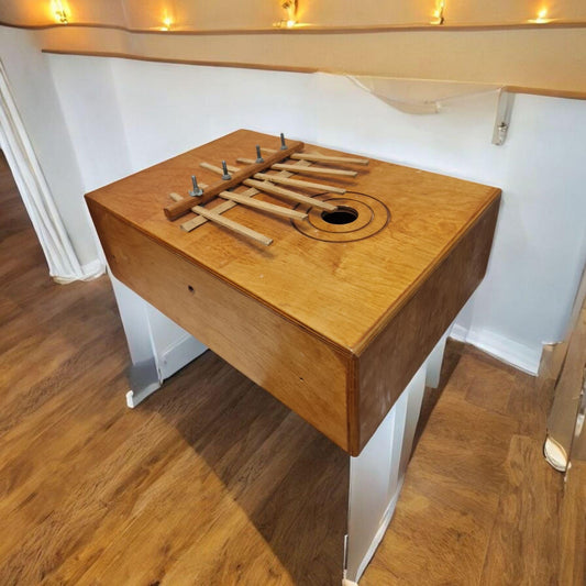 Handgemachtes Lamellophon, Afrikanische Kunst, Kunstgalerie, Handgefertigt