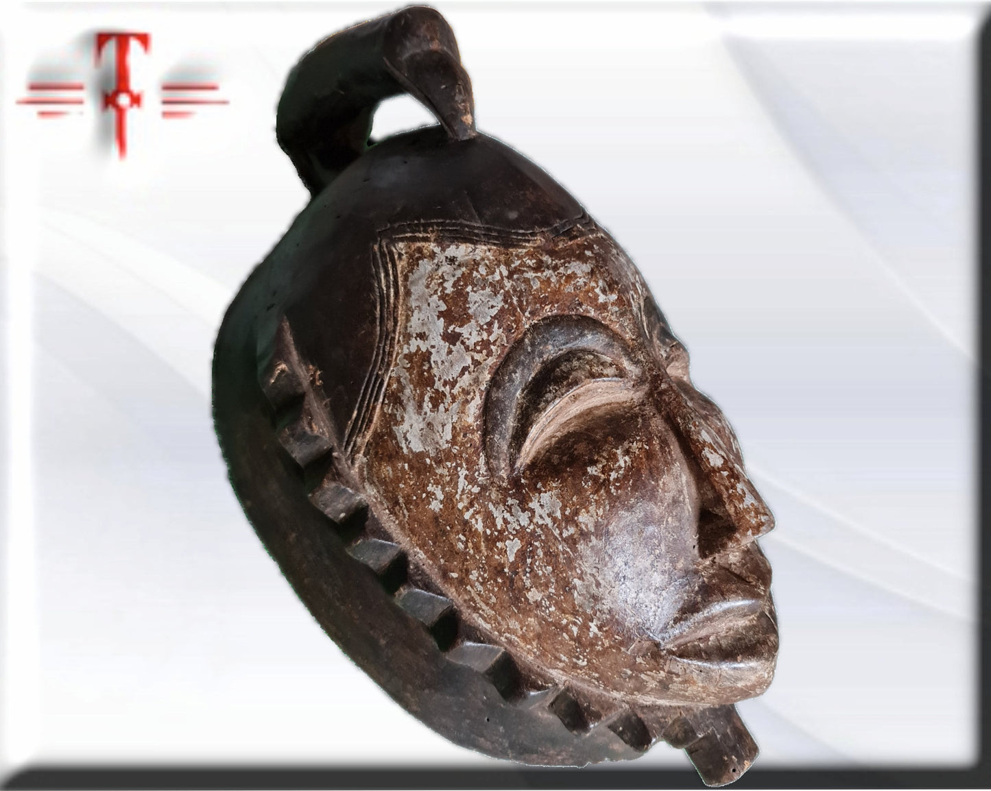 Antike Igbo-Maske, Nigeria, afrikanische Kunst