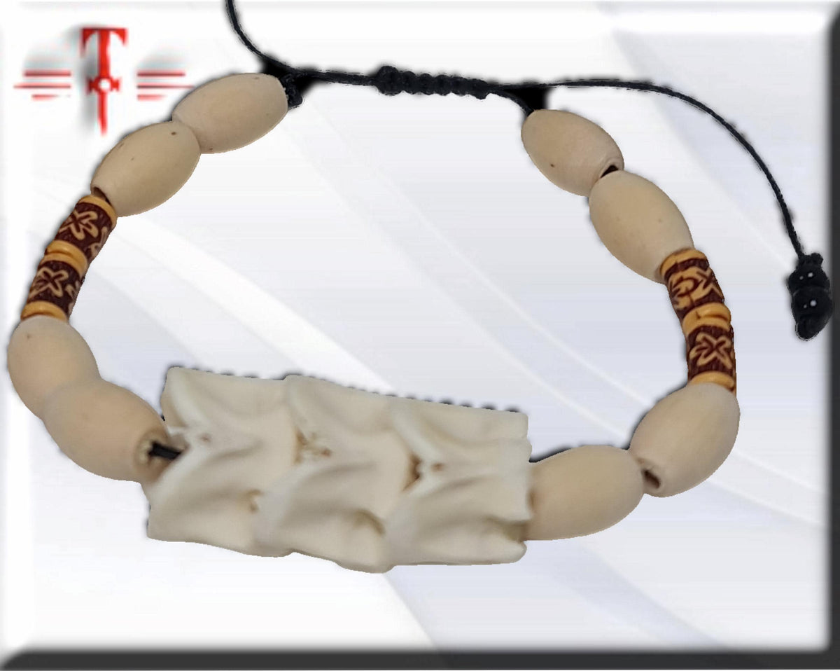 Afrikanisches Schlangenknochenarmband, Schutz, Glück, Vodou Fon Geheimnisse