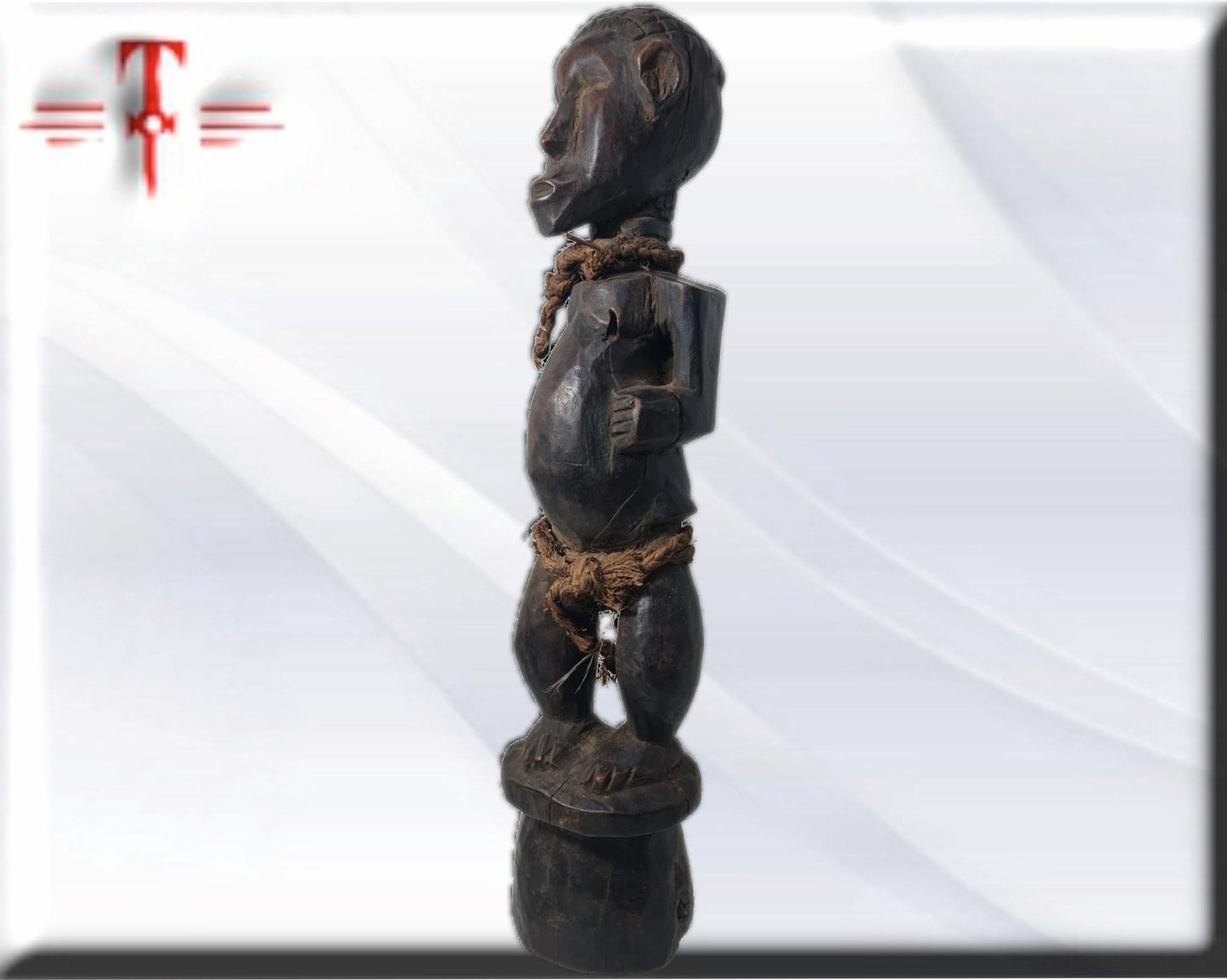 Fetiche Bakongo  Congo  Tribal  , arte Africano , Galería de arte , hecho a mano