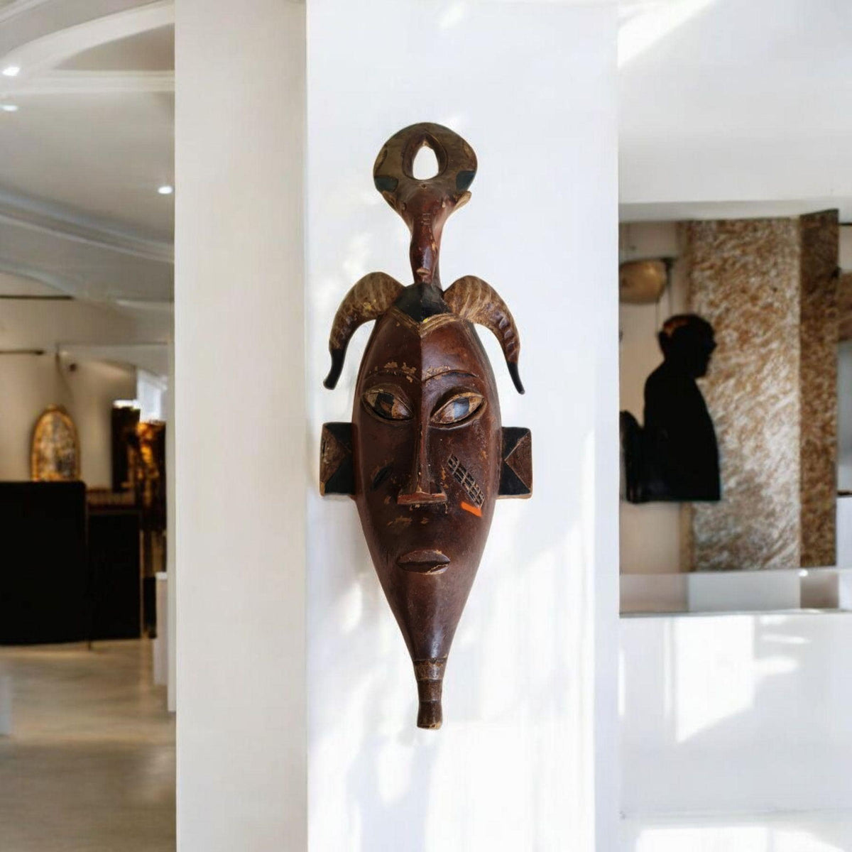 Gouro-Maske Elfenbeinküste, afrikanische Kunst,