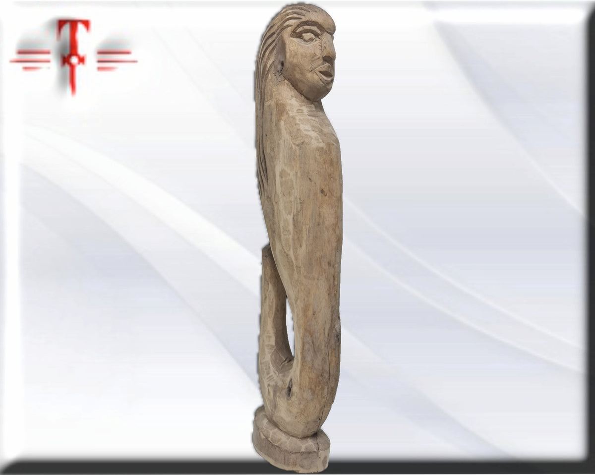 Escultura madera Mami Wata   , original de Africa ( Benín ) Yemaya