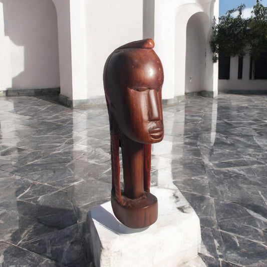 Busto guerrera africana , arte africano
