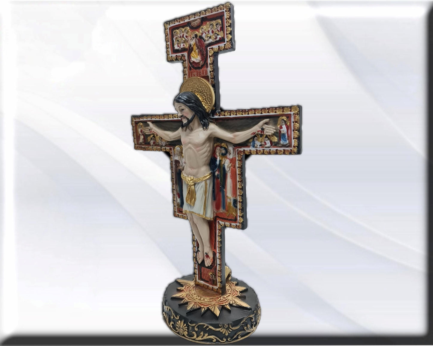 Crucifijo Cruz San Damian  . Catholic Saints and Virgins, Religious products,