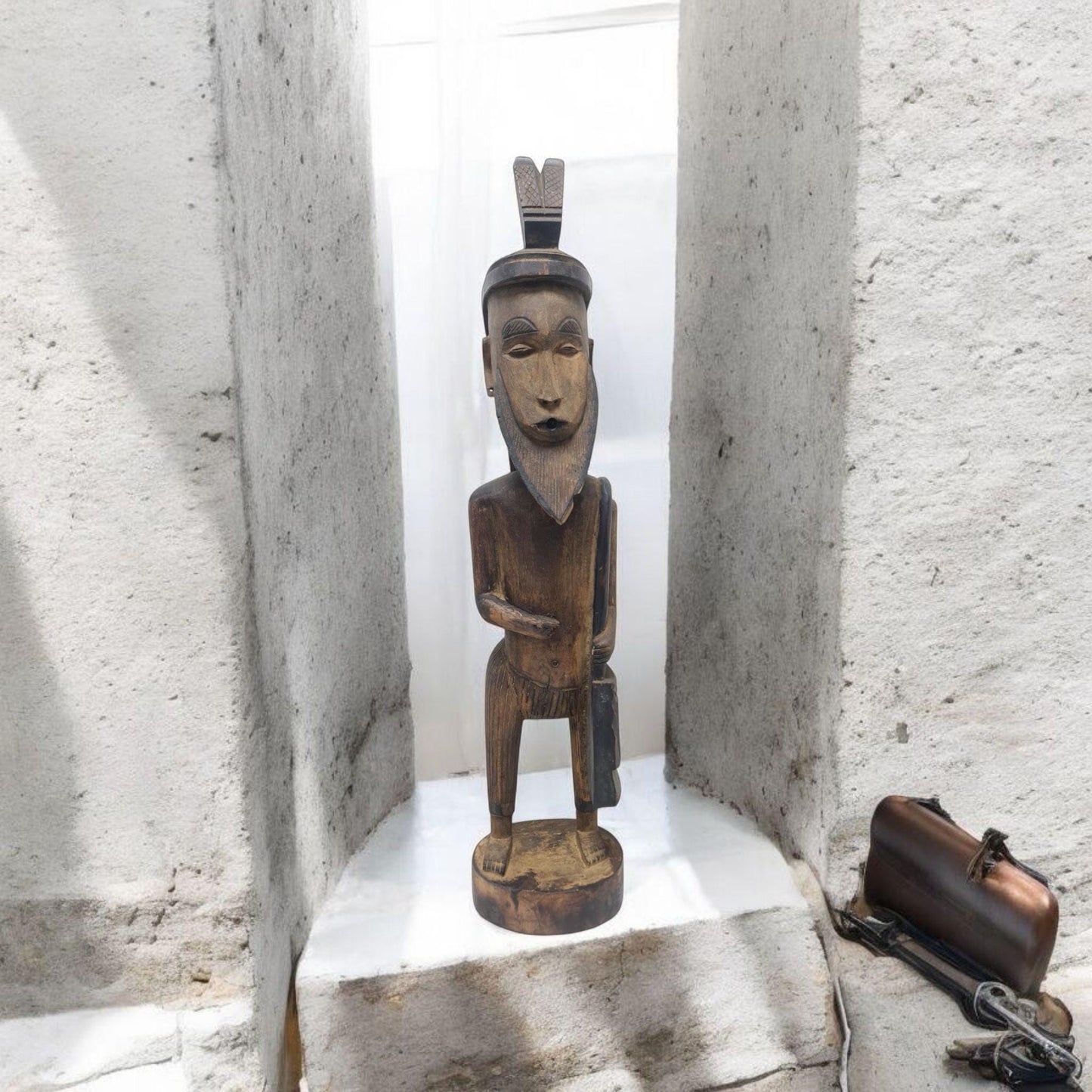 Mali Messenger Fetisch Statue, Afrikanische Kunst, Kunstgalerie, Antike
