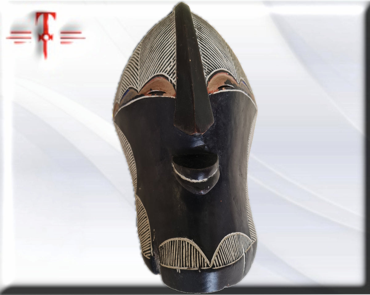 Antike Songye-Maske, Kongo, afrikanische Kunst, Galerie für afrikanische Kunst