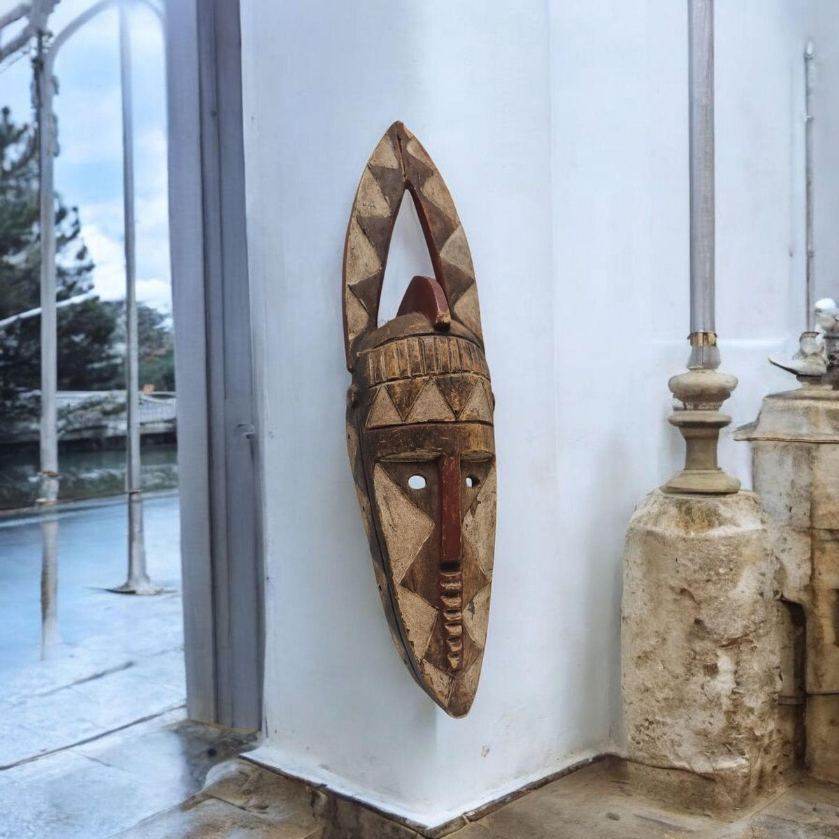 Afrikanische Dogon Maske, Afrikanische Kunst, Vintage, Handarbeit