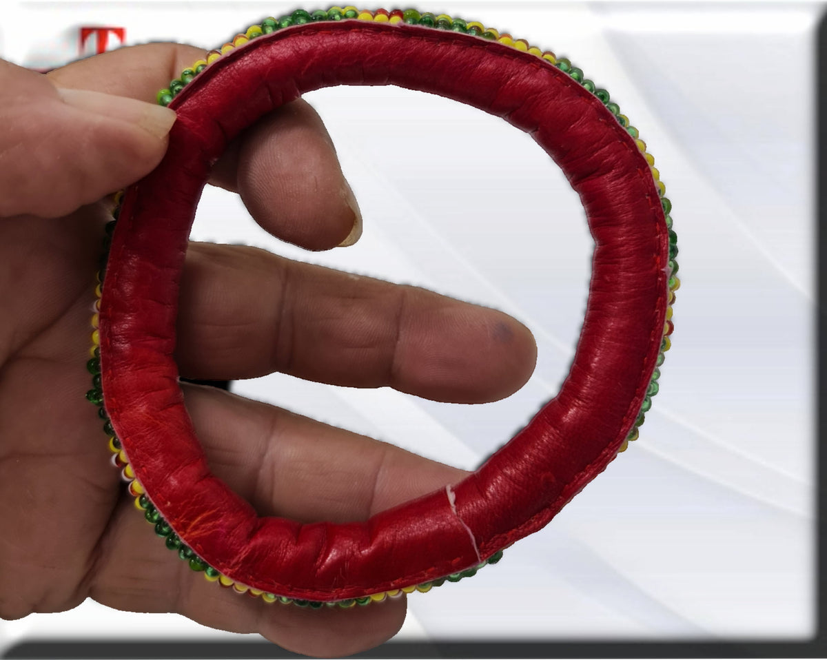 Lederarmband, Original aus Benin, Schutz, Amulett