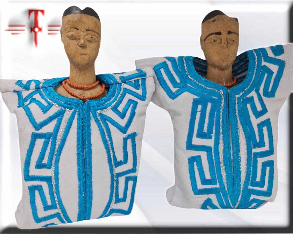Venavi, Ibeji, Zwillingsskulptur aus Holz, ursprünglich aus Afrika (Benin) Zwillinge