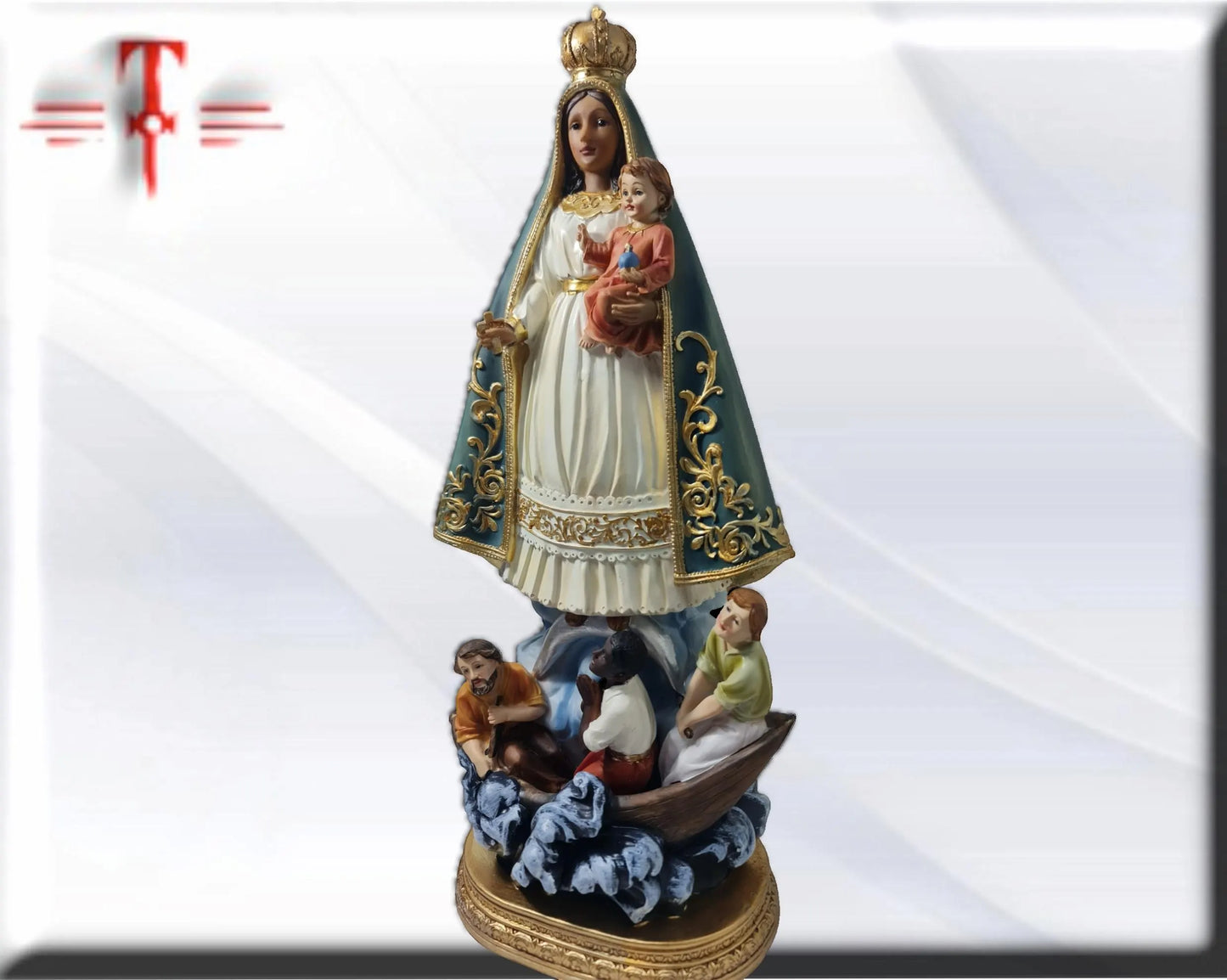 Virgen de la caridad del cobre azul 40cm , Santos y Vírgenes católicos , productos Religiosos