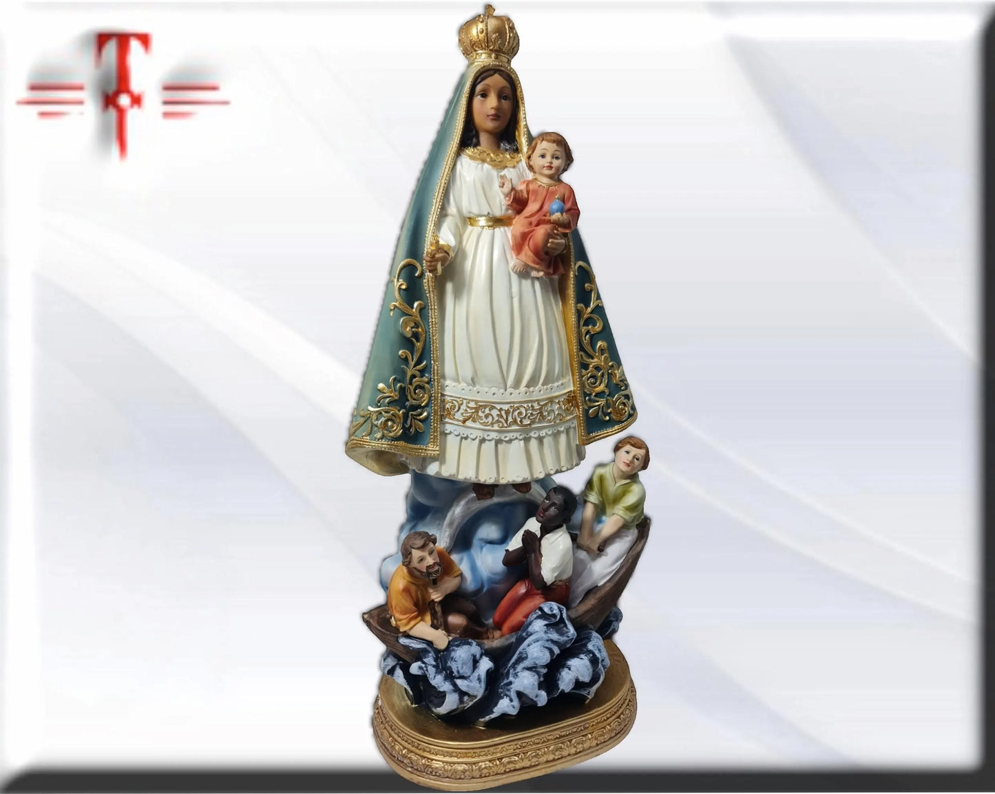 Virgen de la caridad del cobre azul 40cm , Santos y Vírgenes católicos , productos Religiosos
