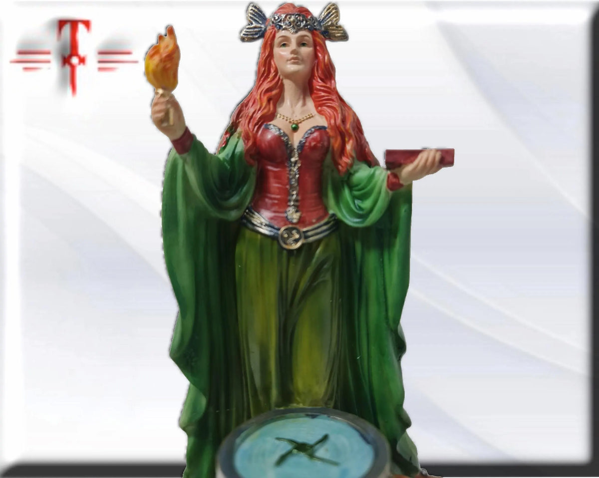 Estatua Diosa Brigid , dioses mitologicos , articulos esotéricos y religiosos