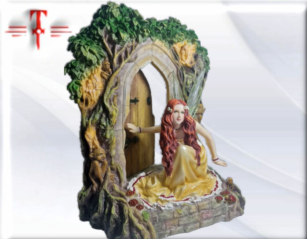 Statue des Gottes Dagda, mythologische Götter, esoterische und religiöse Gegenstände, handbemalt