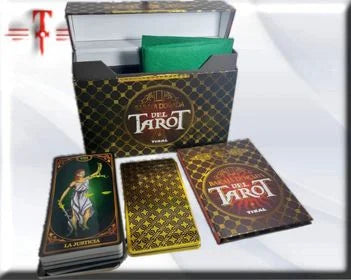 La Baraja dorada del Tarot Pack  , Libro + cartas + tapete protector