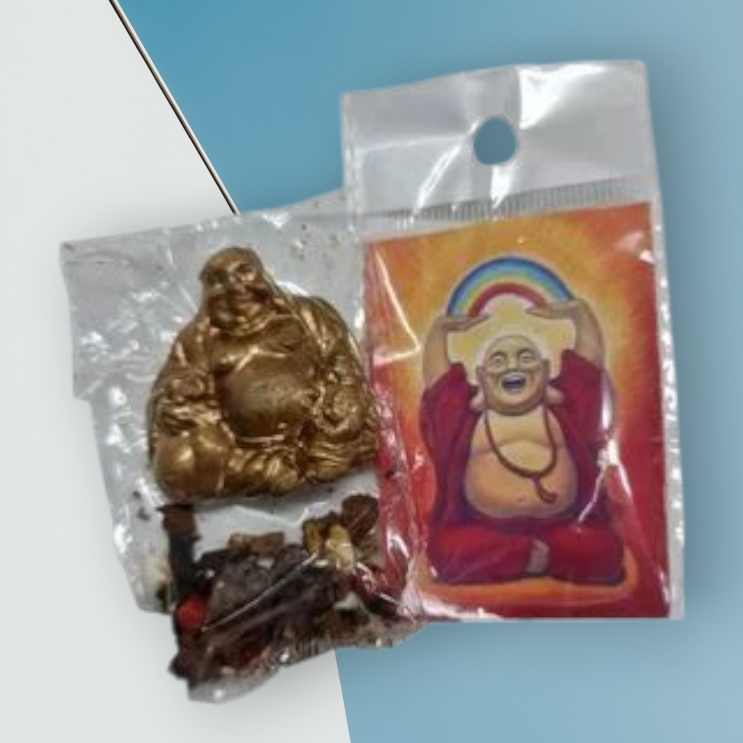 Amuleto metal Buda